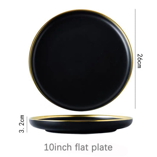 Black Tableware Set