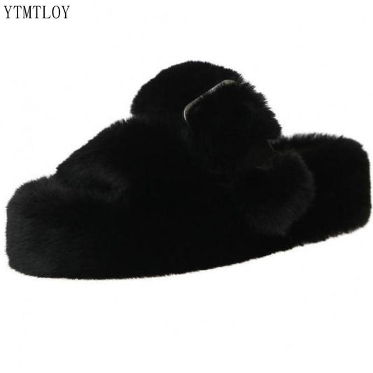 Flat Fur Slippers