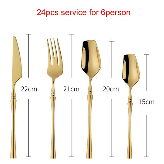 Golden Kitchen Cutlery Set
